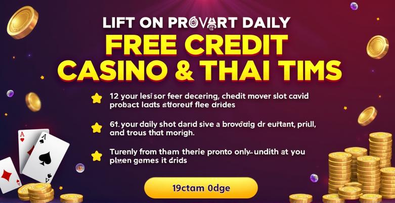 กิจกรรมแจกเครดิตฟรีทุกวัน | คาสิโนไทย