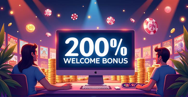 โปรโมชั่นโบนัสต้อนรับ 200% สำหรับสมาชิกใหม่